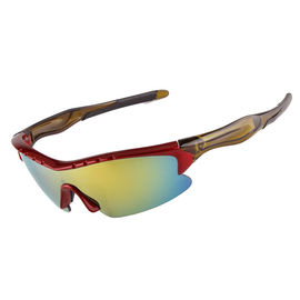 Vidros elegantes dos óculos de proteção do esporte, resistência de impacto de grande resistência de ciclagem dos óculos de sol fornecedor