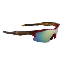 Vidros elegantes dos óculos de proteção do esporte, resistência de impacto de grande resistência de ciclagem dos óculos de sol fornecedor