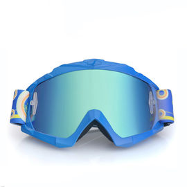 Proteção confortável dos óculos de proteção UV400 do motocross com a anti correia do silicone do deslizamento fornecedor