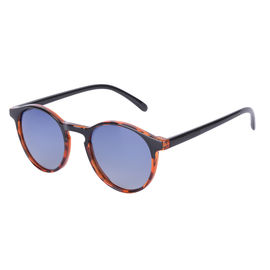 Os óculos de sol do estilo de vida da forma redonda personalizaram lentes da visão de Hd do revestimento de espelho do logotipo fornecedor