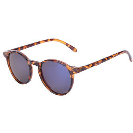 Os óculos de sol do estilo de vida da forma redonda personalizaram lentes da visão de Hd do revestimento de espelho do logotipo fornecedor
