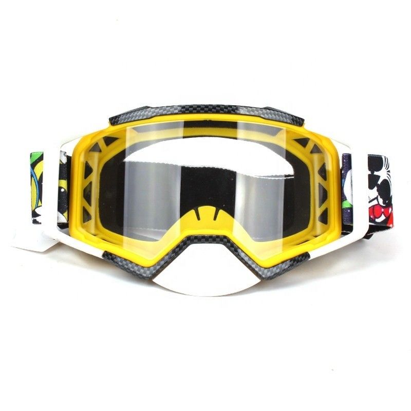 Anti óculos de proteção feitos sob encomenda UV do motocross, óculos de proteção de Off Road para conduzir/esqui fornecedor