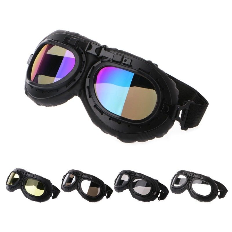 Dos vidros macios do motociclista do piloto do vintage dos óculos de proteção do capacete da motocicleta engrenagem protetora Gafas fornecedor
